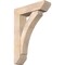 Ekena Millwork Thorton Slat Smooth Bracket w/ Offset Brace, Douglas Fir, 7 1/2"W x 28"D x 40"H BKT0806X28X40THR06SDF - alternate 1